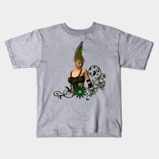 Wonderful fairy with floral elements Kids T-Shirt